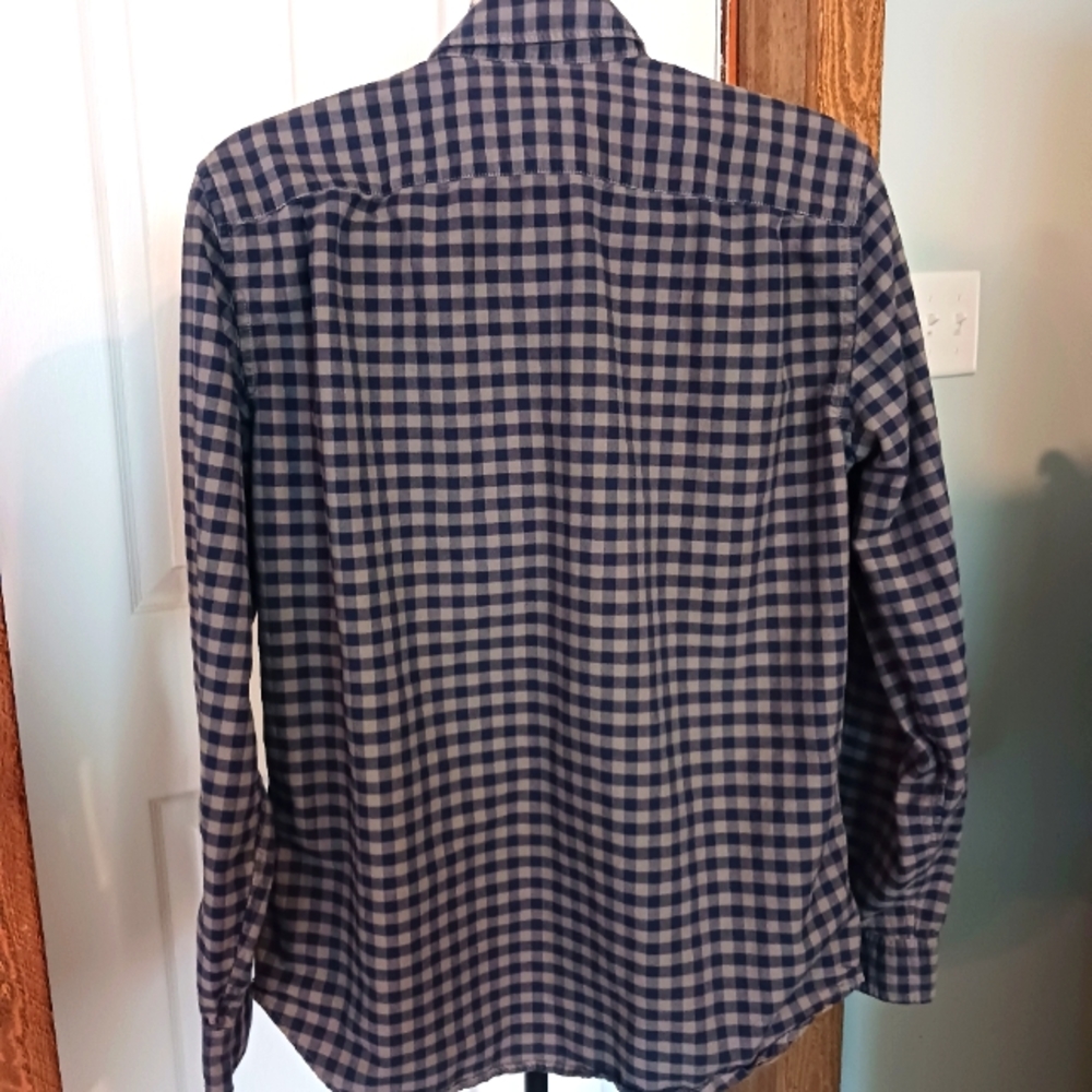 Gap Medium Blue Button Down Long Sleeve Collared … - image 2